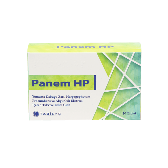 Panem HP Yumurta Kabuğu Zarı, Şeytan Pençesi ve Akgünlük Ekstresi Takviye Edici Gıda Panem HP TEG Ürün Görseli